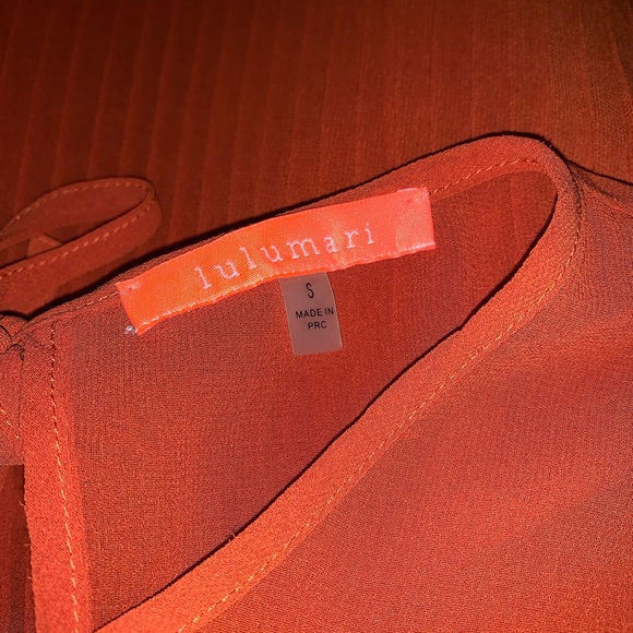 Lulumari Burnt orange Long sleeve blouse - Picture 8 of 8